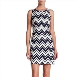 Eliza J- Woman’s Sleeveless Chevron Shift Dress